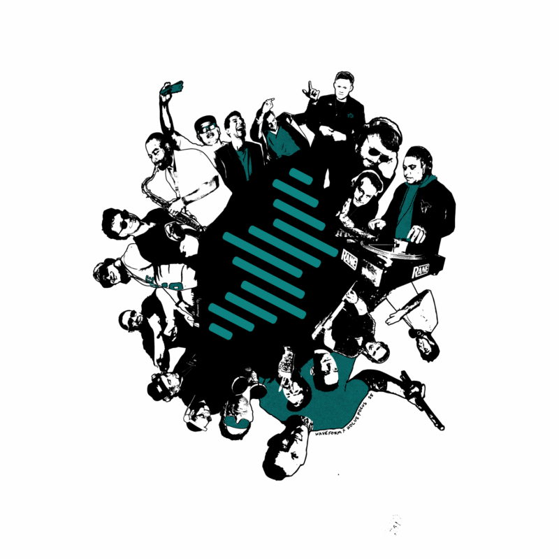 Waveform DJs Shirt Design
